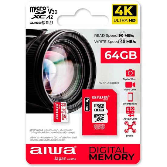 Carte MicroSD SanDisk Ultra 2 To (2TB) - Classe UHS-I U3 A2 + Adaptateur SD