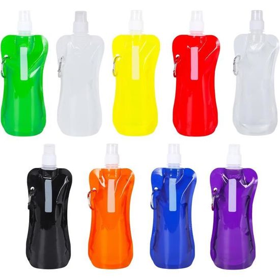Pynzeka 4 Pièces Bouteilles D'Eau Pliable Bouteilles D'eau