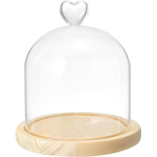 Grande Cloche En Verre Taillé – Dôme Vitrine Antique Massif – Époque Victorienne