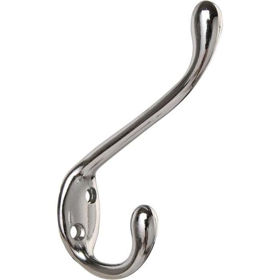 6 Crochets Adhésifs Solides 70mm - Support 5kg - Pour Manteaux, Serviettes, Clés - Salle De Bain & Cuisine