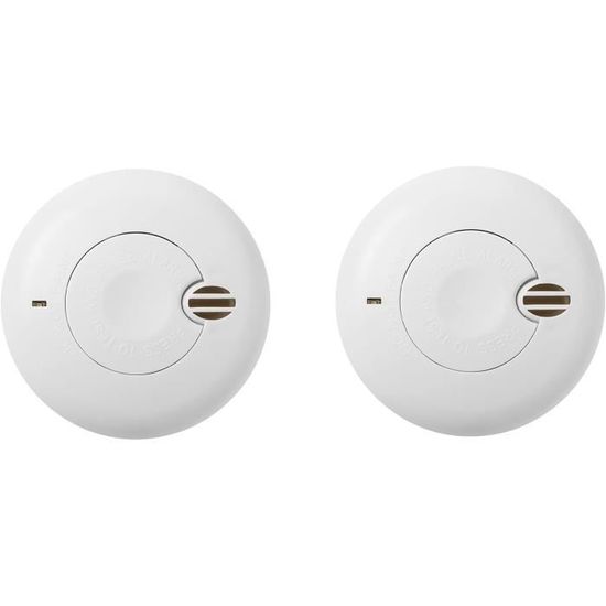 AngelEye 2 Stück optischer Rauchmelder, NF-Batterien, 10 Jahre, AE6620-FRR- T2 (Neue Generation, ersetzt Elegance Expert Duo TPST-AE620-FRRR