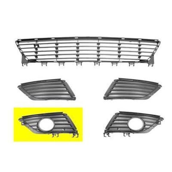 Acheter Calandre Noir Brillant BMW Série 5: F10 modifiée, F11 double ligne, F18 double barre Acheter Calandre Noir Brillant BMW Série 5: F10 modifiée, F11 double ligne, F18 double barre