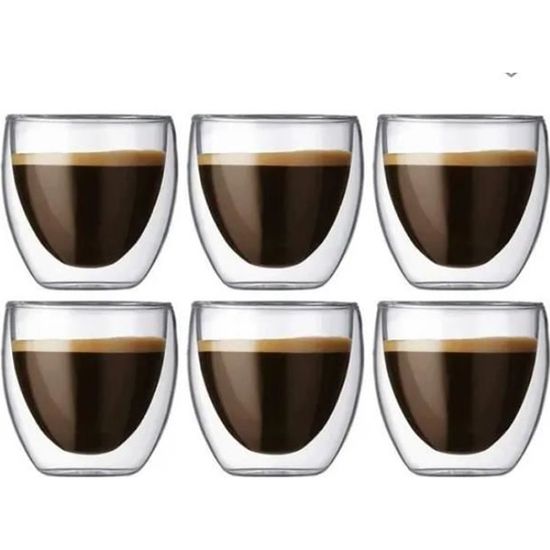De Longhi Thermocup Lot 6 Verres Thermiques Pour Café' De 90