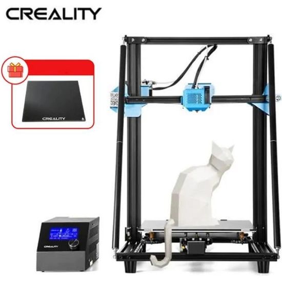 Imprimante 3D Creality 3D CR-10 V2 300 * 300 * 400mm avec Reprise D'impression en Carte Mère Silencieuse