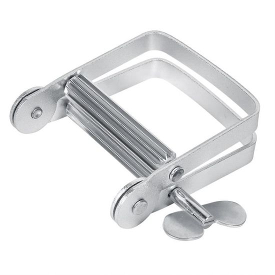 Presse Tube Métal Argenté - Pour Dentifrice, Peinture, Crème - Gain De Place