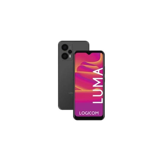 Smartphone Logicom Luma 6.82" Double nano SIM 128 Go Noir