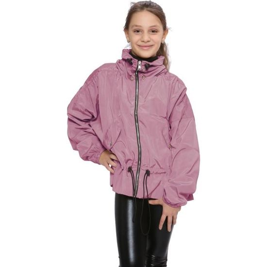 Imperméable Enfant Poncho Pluie Léger – Garçons Filles – Réutilisable, Pliable, Capuche – Vélo, École, Randonnée 1-8 Ans
