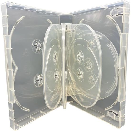 Lot De 50 Boîtiers Fins Transparents Pour Blu-ray, Pour 2 Disques