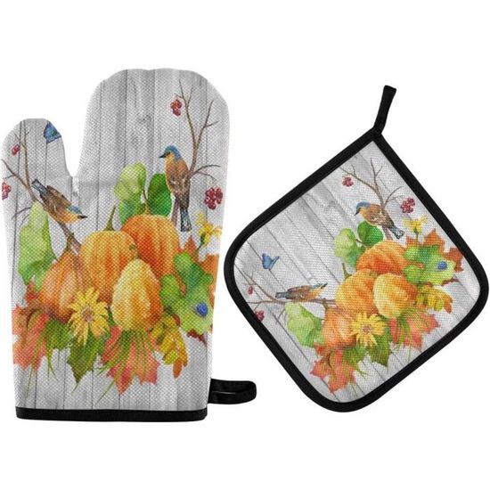 Ensemble De Gants De Cuisine Et Maniques De Noël Pour Chiots, Gants De