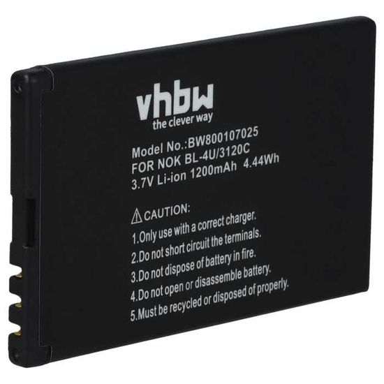 Batterie De Rechange 1200mAh Pour Doro Primo 413 - Li-Ion 3.7V, Compatible RCB01P01, RCB413
