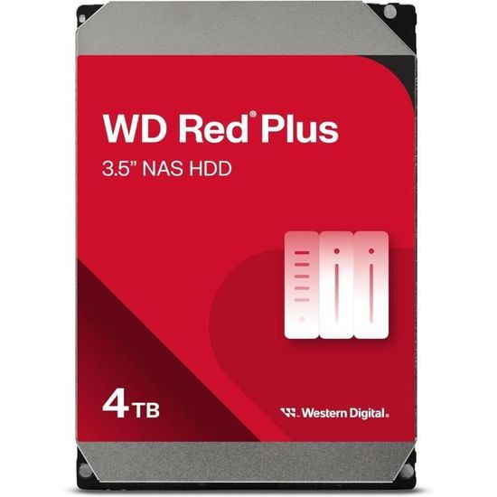 Western Digital WD Red Plus 4TB SATA 6Gb/s 3.5inch 258MB Cache Interne (WD40EFPX)