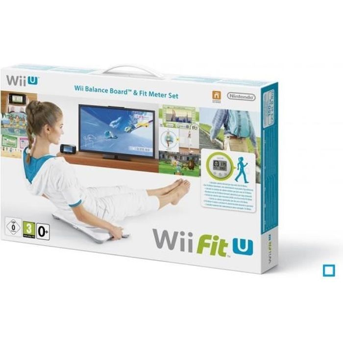 Wii Fit U Jeu Wii U + Wii Fit Meter + Balance Board Sport Bundle Plateforme Wii U