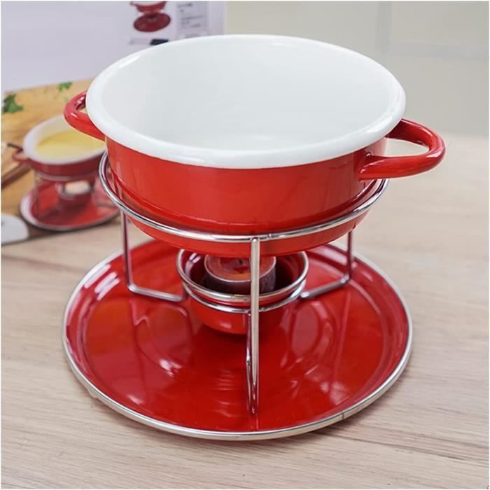 Tasse à Fondue Chocolat En Céramique – Capacité 300 Ml, Avec 2 Fourchettes, Pour Micro-ondes, Pique-nique, Fêtes