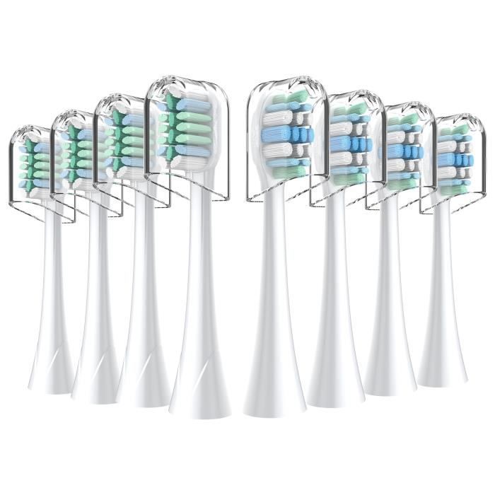 8Pack têtes de brosse à dents de Rechange compatibles avec Philips Sonicare, têtes de brosse à dents pour DiamondClean, FlexCare
