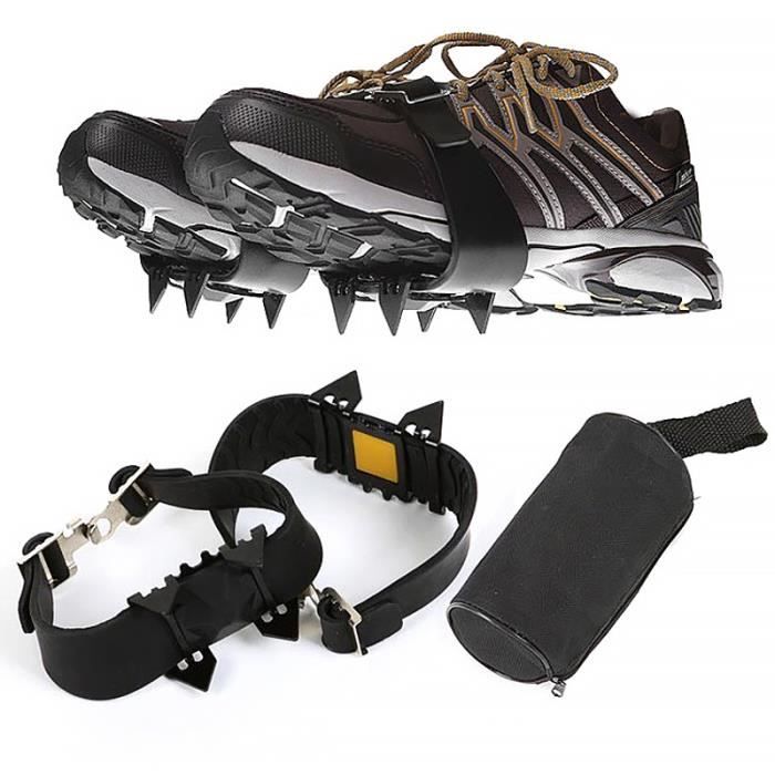 Couvre-chaussures extérieur antidérapant à quatre dents, crampons simples pour l'escalade sur neige