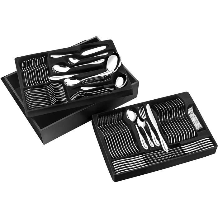 Pradel Excellence - D570C - Ménagère 84 Pièces Série Miroir dans un Coffret