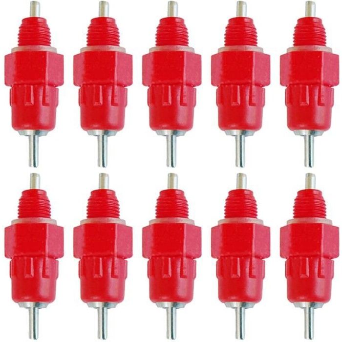 10pcs eau de volaille mamelons à boire canard poulet poule vis d'alimentation en buveur @kinjgoki 1259