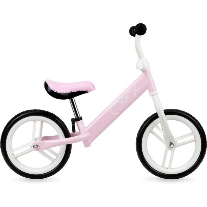 MoMi Draisienne Nash Légère Design Unique Roues en Mousse EVA Système Quick Release À Partir de 3 Ans Rose