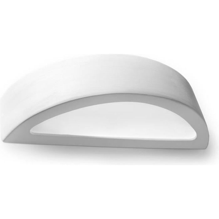 Applique Murale Céramique ATENA E27 Lampe Murale Moderne boho Design pr Chambre Salon Escalier Couloir - Blanc