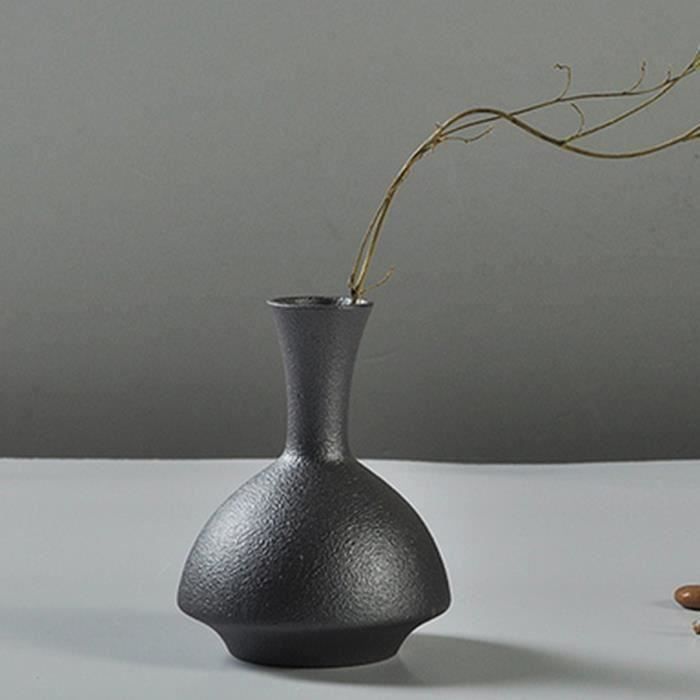 Vase de fleur Céramique Noir Bureau Maison Decor Noel Art TYPE 2 Top14428