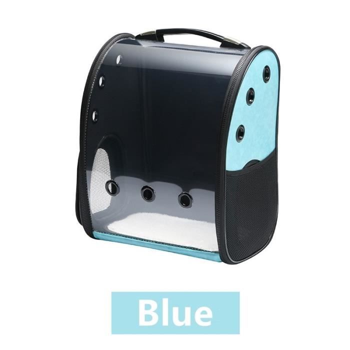 Sac de transport,Sac de transport pour chat Sac à dos Transparent respirant pour chiot chat boîte pour chats Cage pour - Type Blue