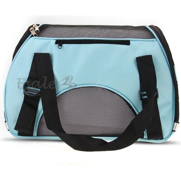 Sac de Transport Sacoche en Toile BLEU pour Animaux Chien Chat S Voyage