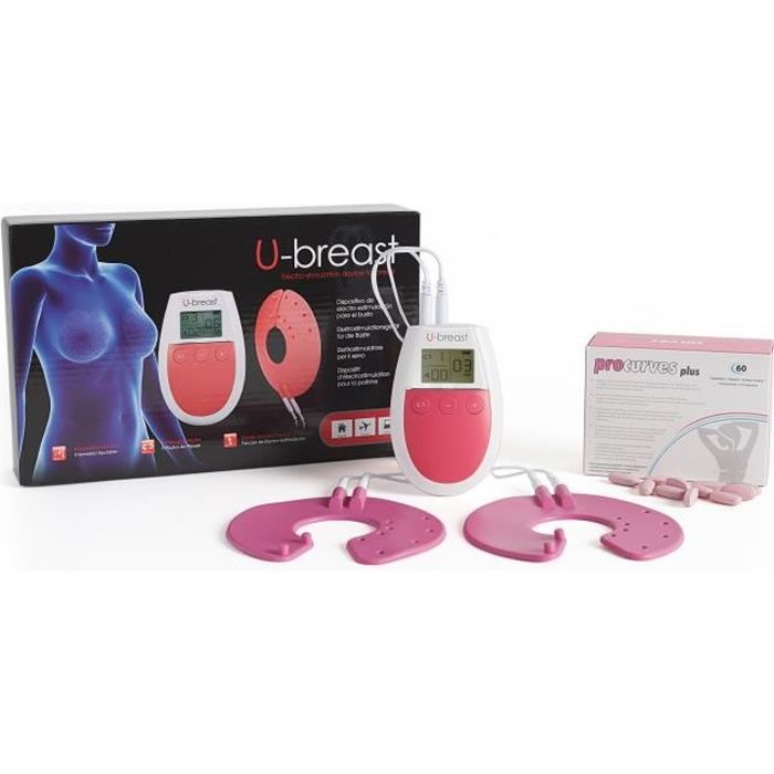 U-Breast - Appareil d’électrostimulation + Pilules pour augmenter les seins