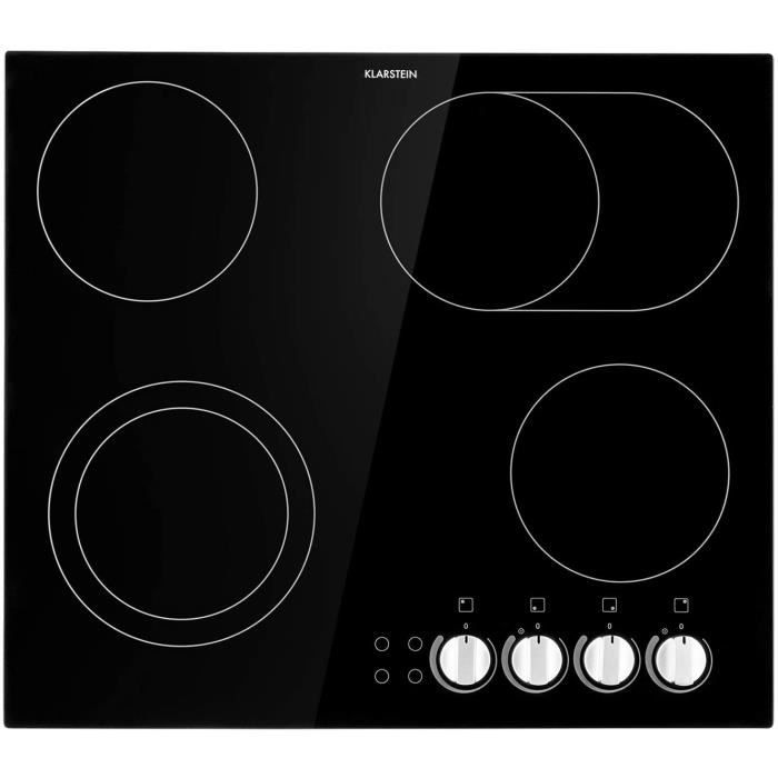 CUISSON tein EasyCook Table de cuisson vitroceacuteramique encastrable 58 cm 4 zones de cuisson 1 x 1000W et 1100W 2 x 1200 W38