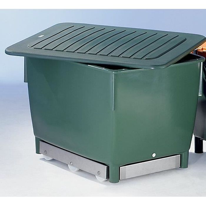 Conteneur rectangulaire - conteneurs pour eau capacité 210 l, vert - Conteneur en plastique Grands bacs Bac de stockage Bacs de