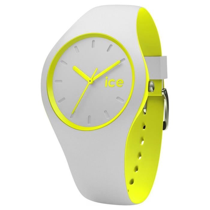 Ice-Watch - ICE duo Grey Yellow - Montre grise mixte avec bracelet en silicone - 001500 (Medium)