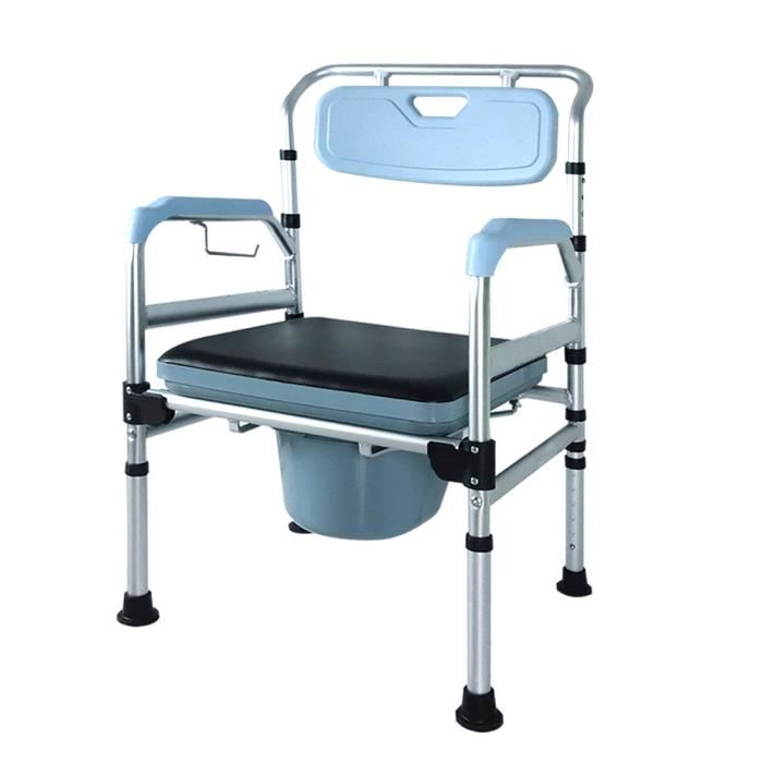MCTECH Chaise percée WC de toilettes Chaise De Douche avec Embouts