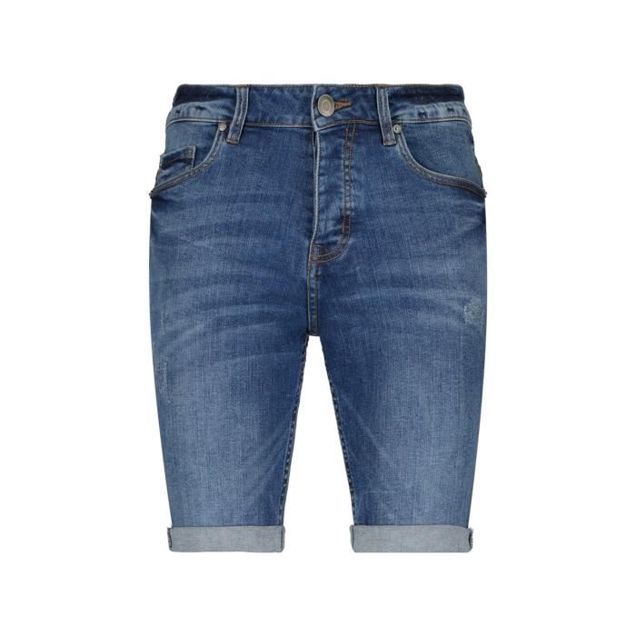 DEELUXE Short en jean KURT Stone Used
