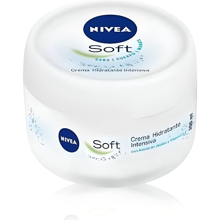 La crème universelle la plus rafraîchissante. NIVEA Soft est une crème idéale rapide pour les soins quotidiens du visage, des mains