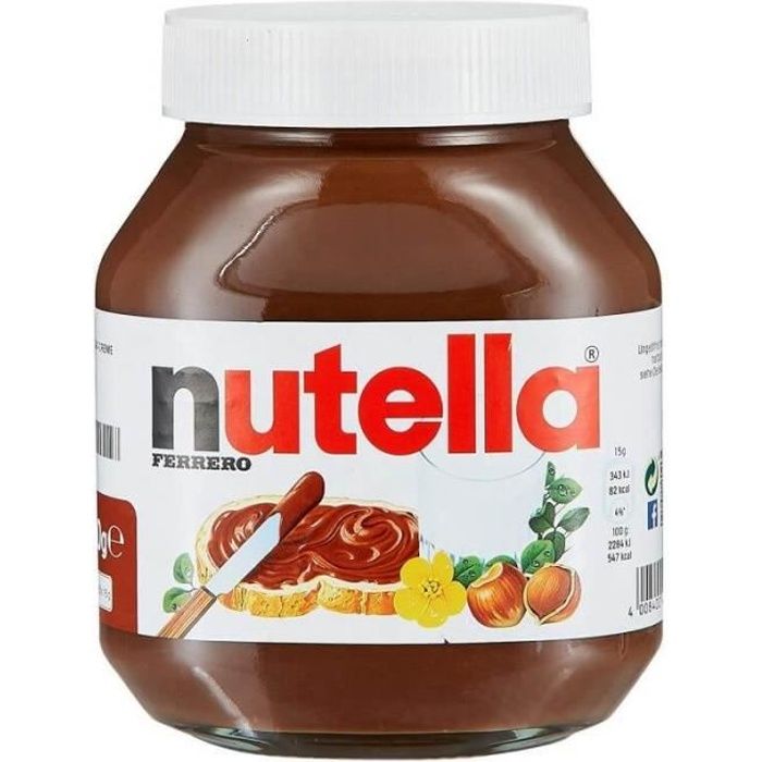 NUTELLA Pâte à tartiner- 350 g - DDM au 28/02/2023