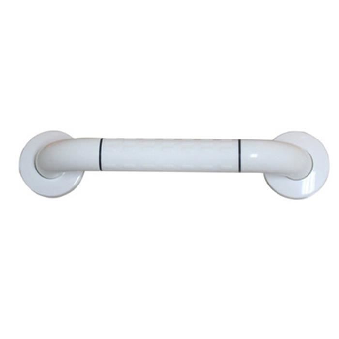 304 Main Courante de Douche d'Acier Inoxydable Garde-corps Antidérapant de Bain Personne Agée et Balustrade Accessible - Blanc, 30CM