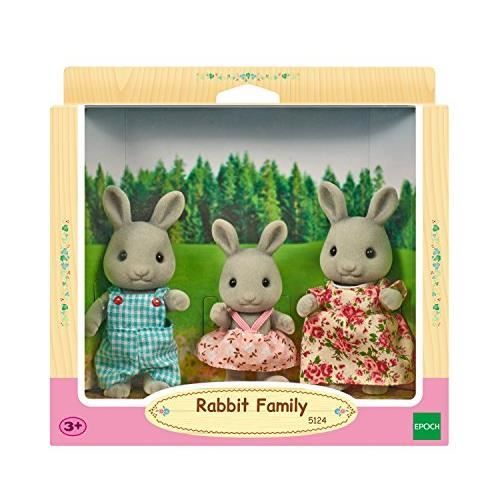 SYLVANIAN FAMILIES- Rabbit Family Lapin Famille poupée, 5124, Multicolore 5124