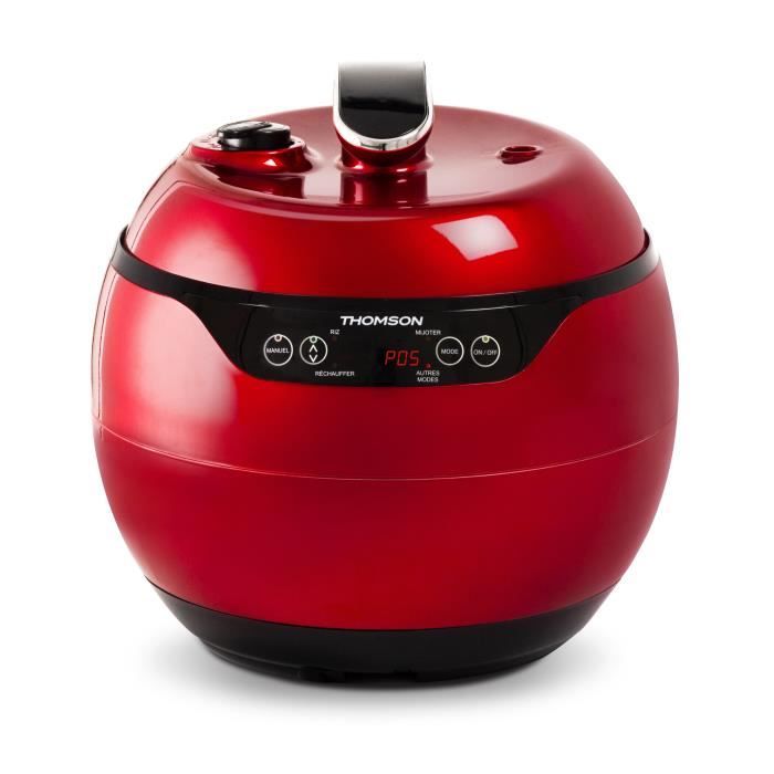 THOMSON - THPC94RC - Multicuiseur- 950 watts - Minuterie - 4 litres - Rouge