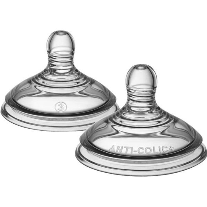 TOMMEE TIPPEE Tétine anti colique débit rapide X2