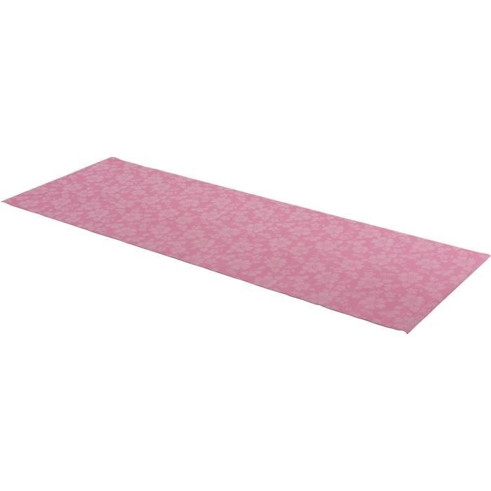 TUNTURI Tapis de yoga imprimé rose