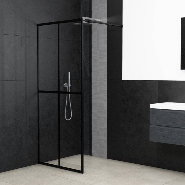 vidaXL Écran de douche Verre trempé 100x195 cm