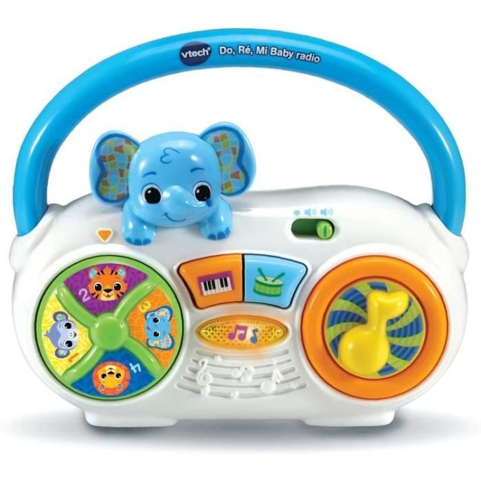 VTech - Do, re, mi Baby Radio Jouet Musical Pour Bebe / 6 Mois-3 Ans Version FR