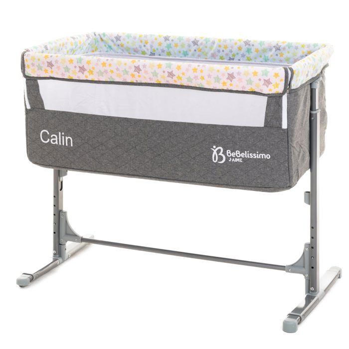 BEBELISSIMO - Lit Cododo - berceau bébé - lit bébé - Calin - dès la naissannce - gris
