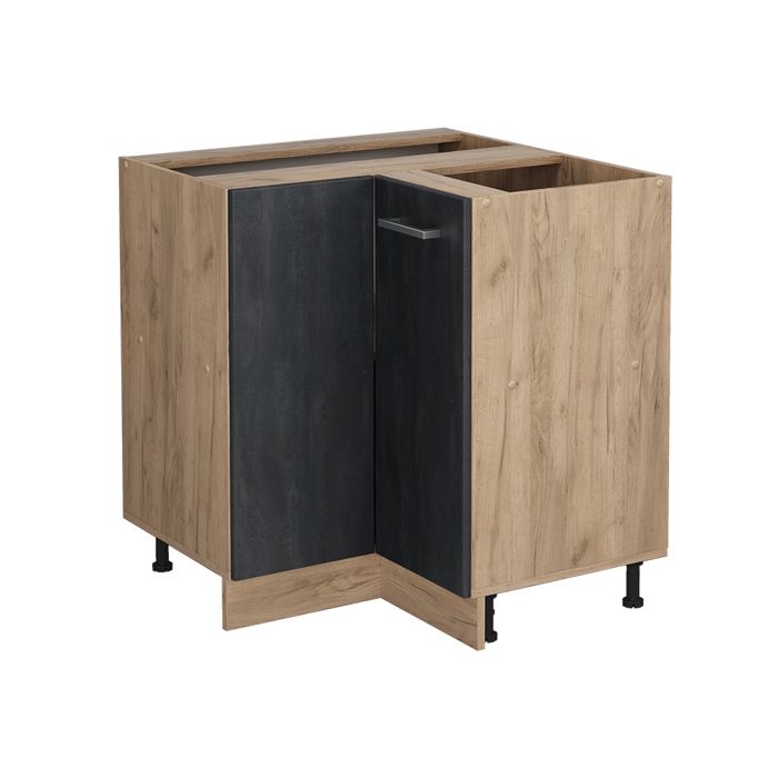 Meuble dangle R-Line 75.6cm sans PT Béton noir/Chêne de force doré Vicco 47527