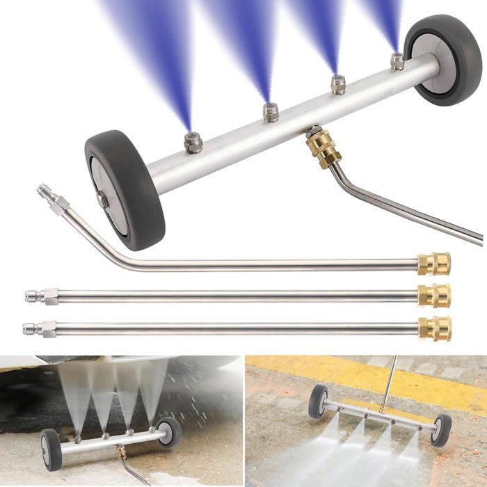 Rallonge Nettoyeur Haute Pression 2 Rallonges De Lance Pour Nettoyeur Haute Pression – 33 Cm, 4000 PSI, Raccord Rapide 1/4