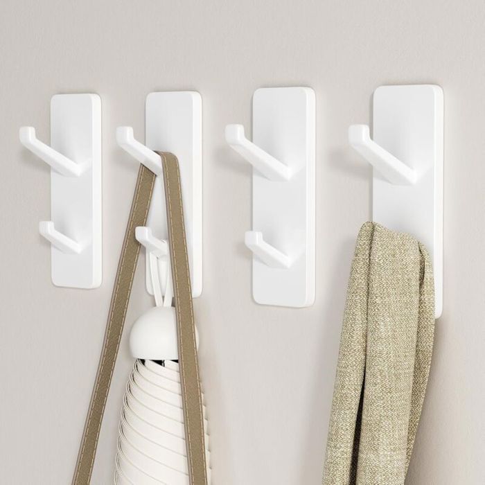 Lot De 4 Pinces à Serviettes Adhésives – Rpanle – Sans Perçage, Pour Cuisine, Salle De Bain