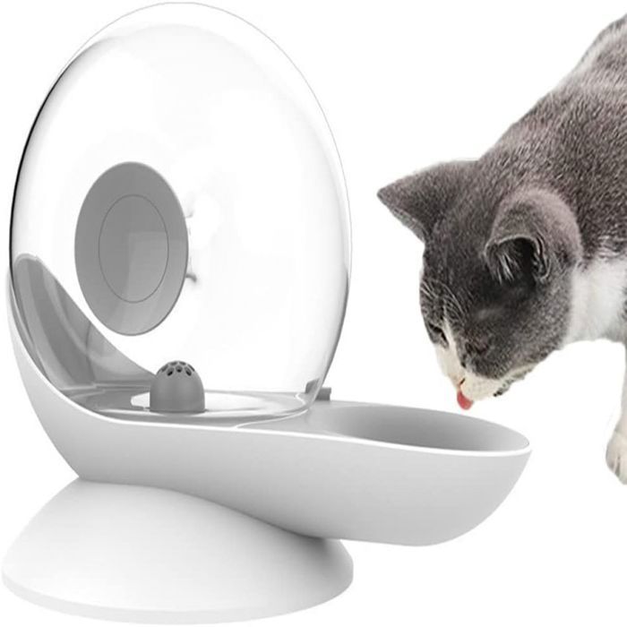 Meilleurs prix pour Distributeur dEau 2.8L - Grand Bol Automatique pour Chats et Chiens Réservoir dEau en Plastique Gris.