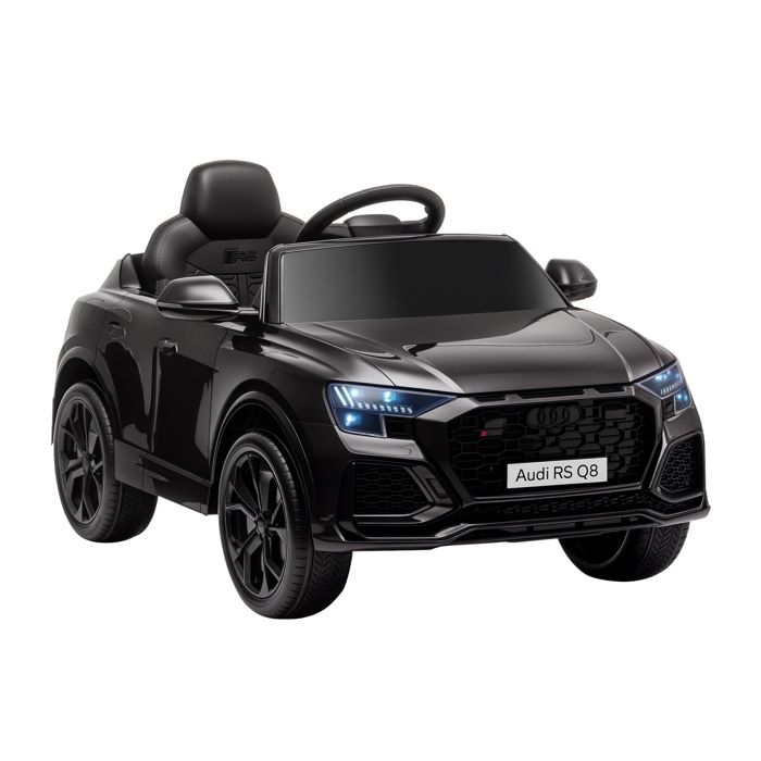Voiture électrique enfants - HOMCOM - sous licence Audi RS Q8 - avec télécommande Bluetooth pour enfants de 3-5 ans - noir