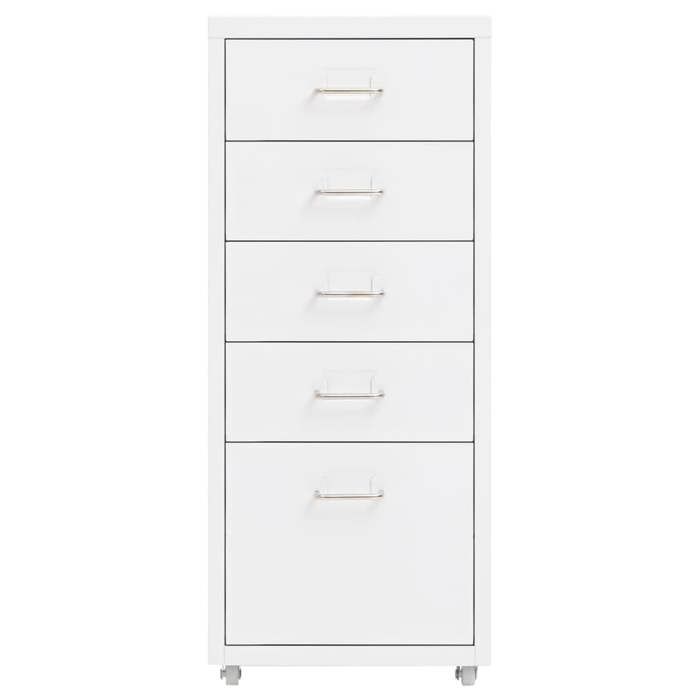 Classeur mobile - mango - Armoire de bureau - Blanc - 28x41x69 cm - Métal M728