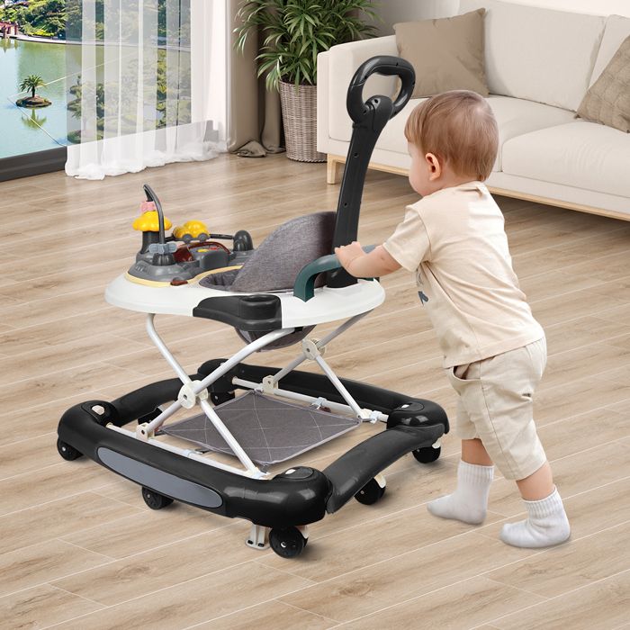 SUPFINE Trotteur bébé garçon fille 10 mois,chariot de marche bebe