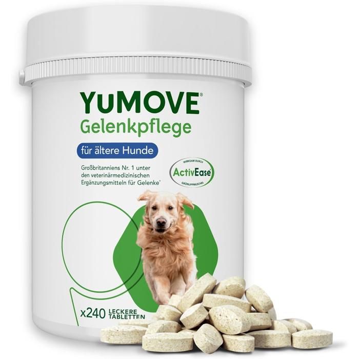 YuMOVE Soins des Articulations pour Chiens Âgés - 240 Comprimés Gourmands YuMOVE Soins des Articulations pour Chiens Âgés - 240 Comprimés Gourmands